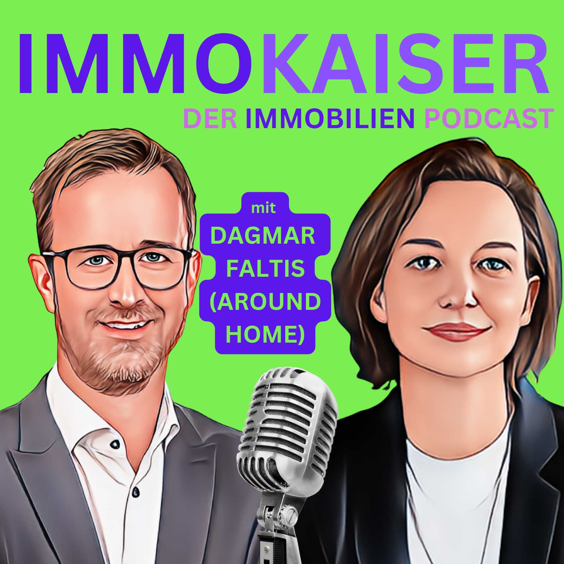 Cover ImmoKaiser Podcast #54 mit Dagmar Faltis
